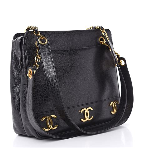 chanel caviar cc shoulder bag|Chanel Caviar CC Shoulder Bag .